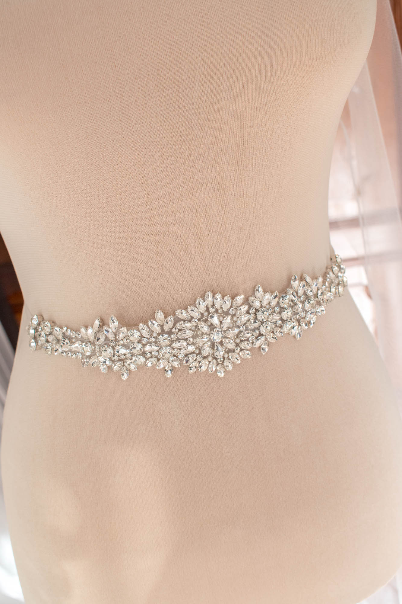 ZORKA - csillogó strassz menyasszonyi öv - Image 4