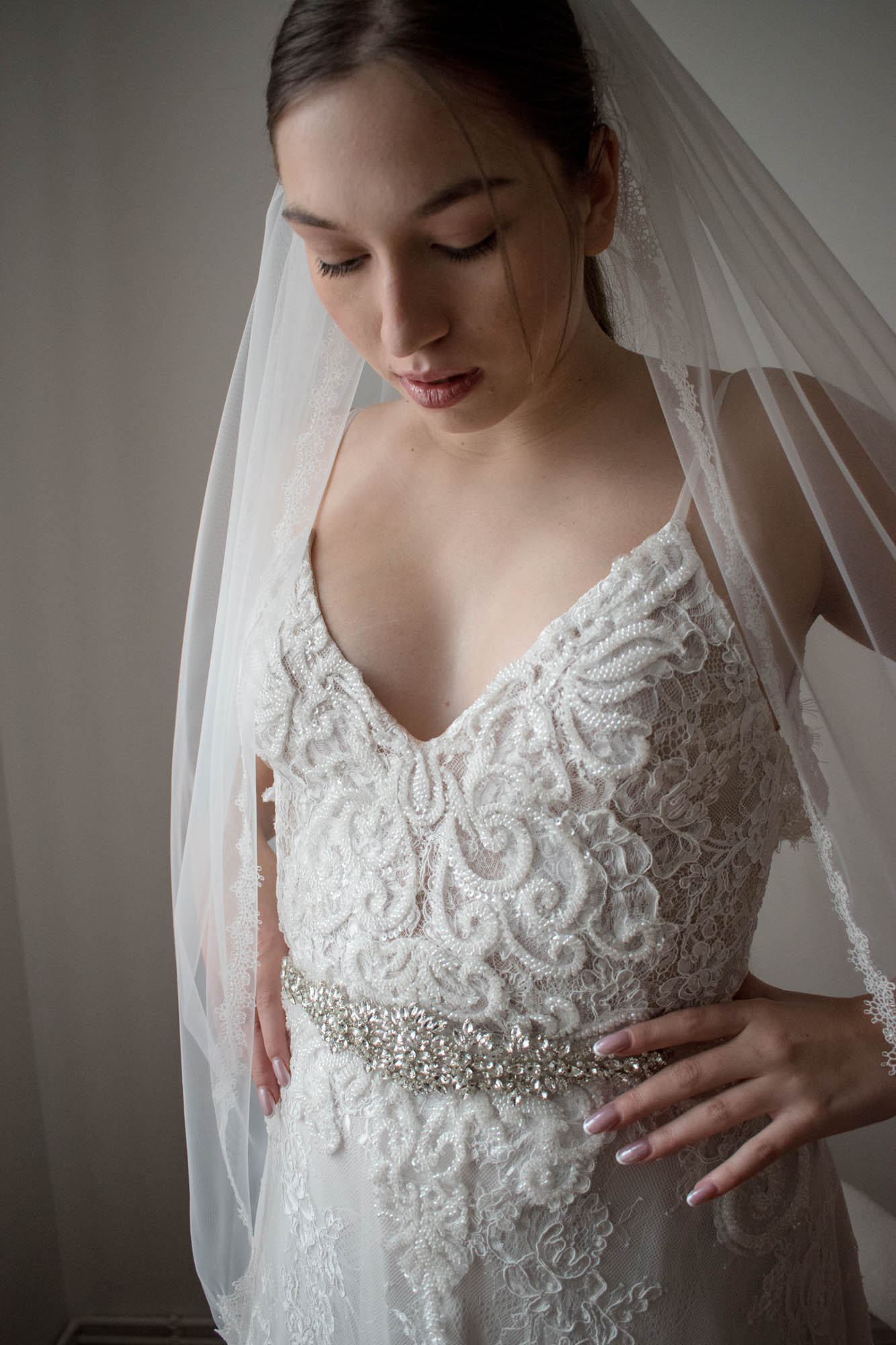 ZORKA - csillogó strassz menyasszonyi öv - Image 2