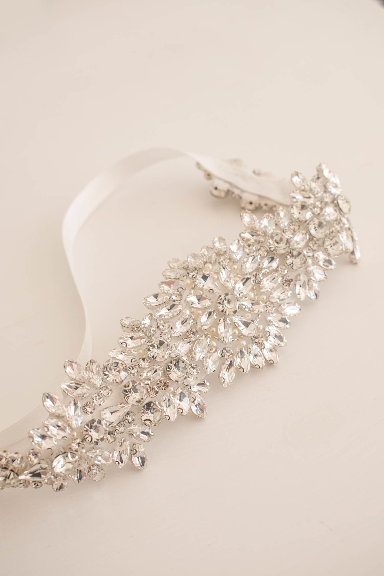 ZORKA - csillogó strassz menyasszonyi öv - Image 3